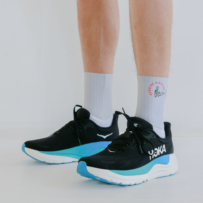 Grey Coral Running Socks