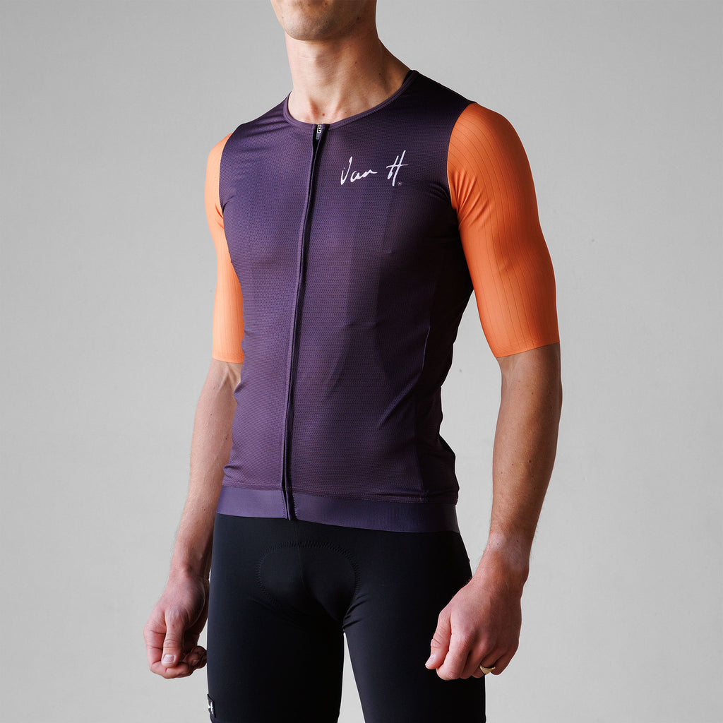 Purple Orange Sleeve Jersey