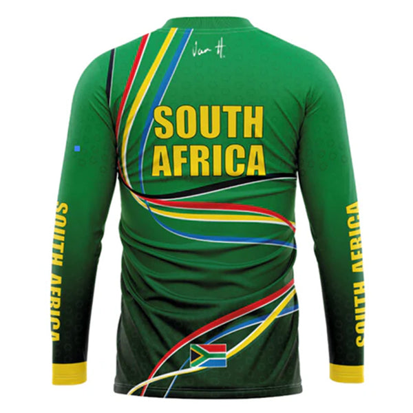 SA Green & Gold Trail Jersey Womens