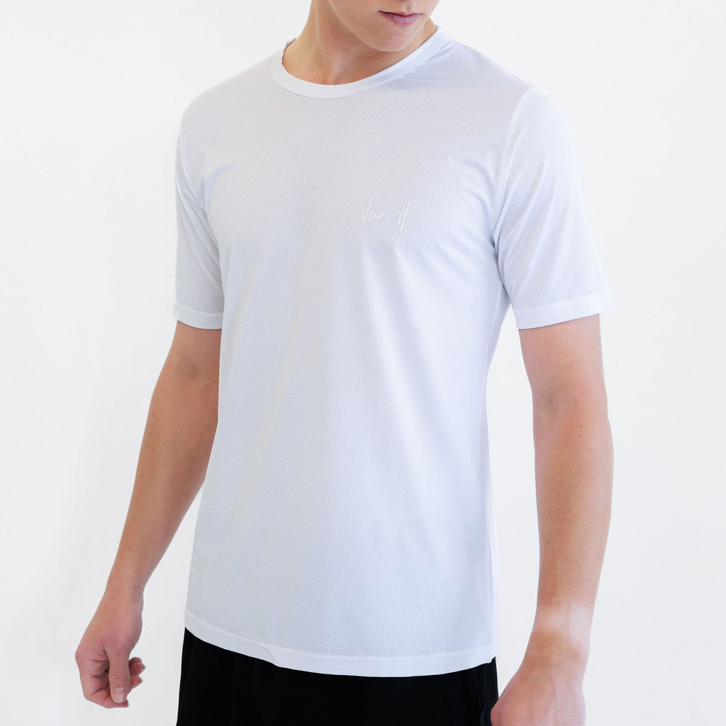White Sport Shirt Mens