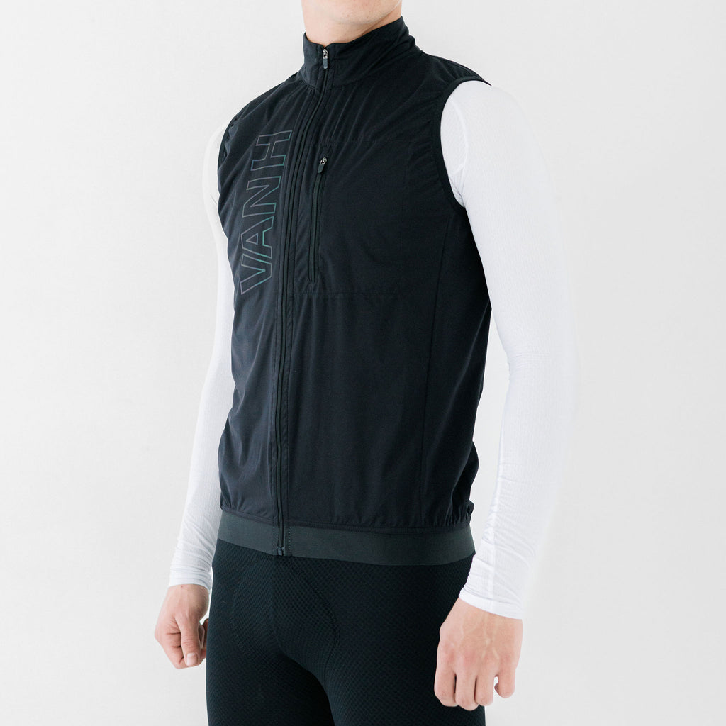 All weather Gilet Black Mens