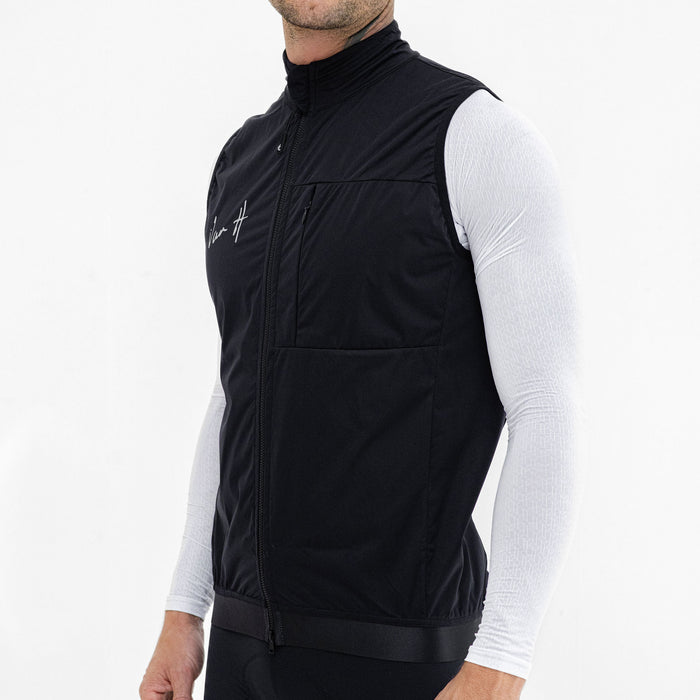 Mens Black All weather Gilet