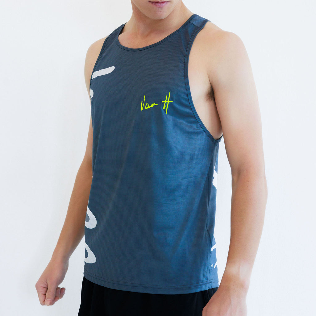 Charcoal running vest Mens