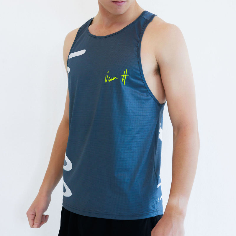 Charcoal running vest Mens