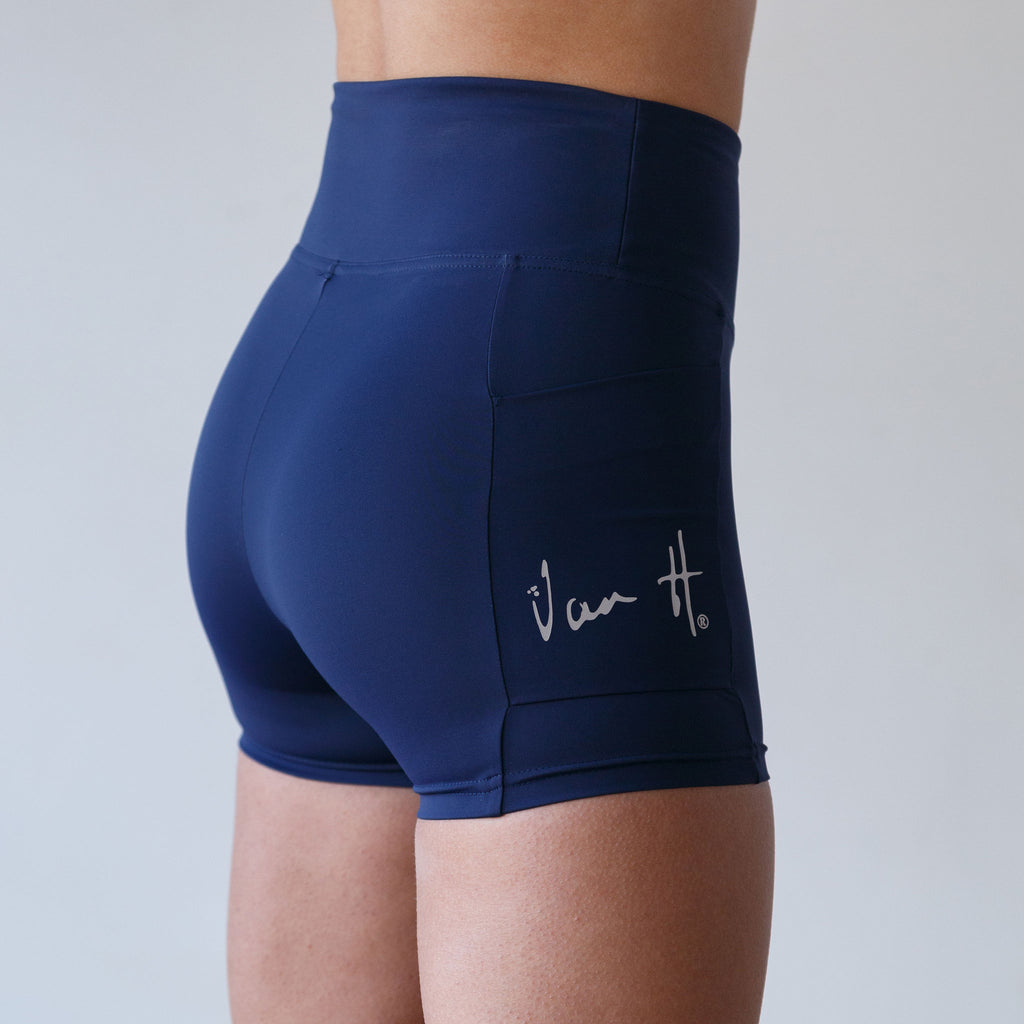 Navy short tights with pocket