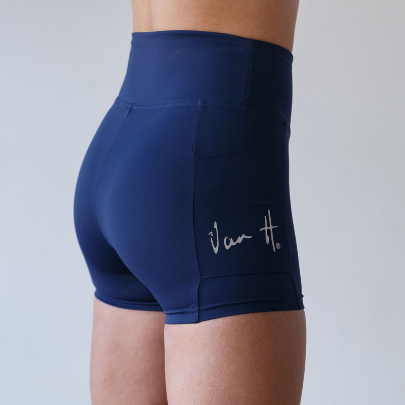 Navy short tights with pocket