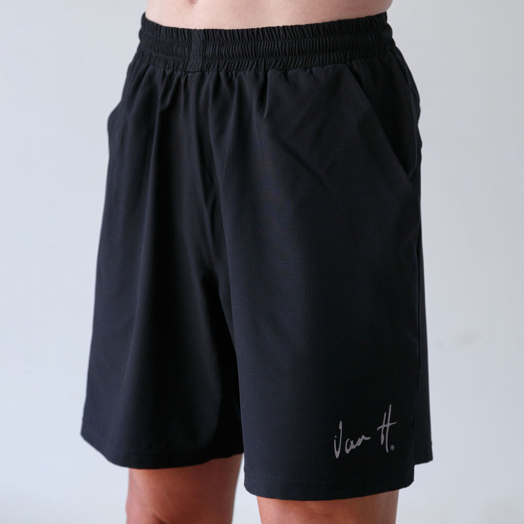 Mens Black technical short