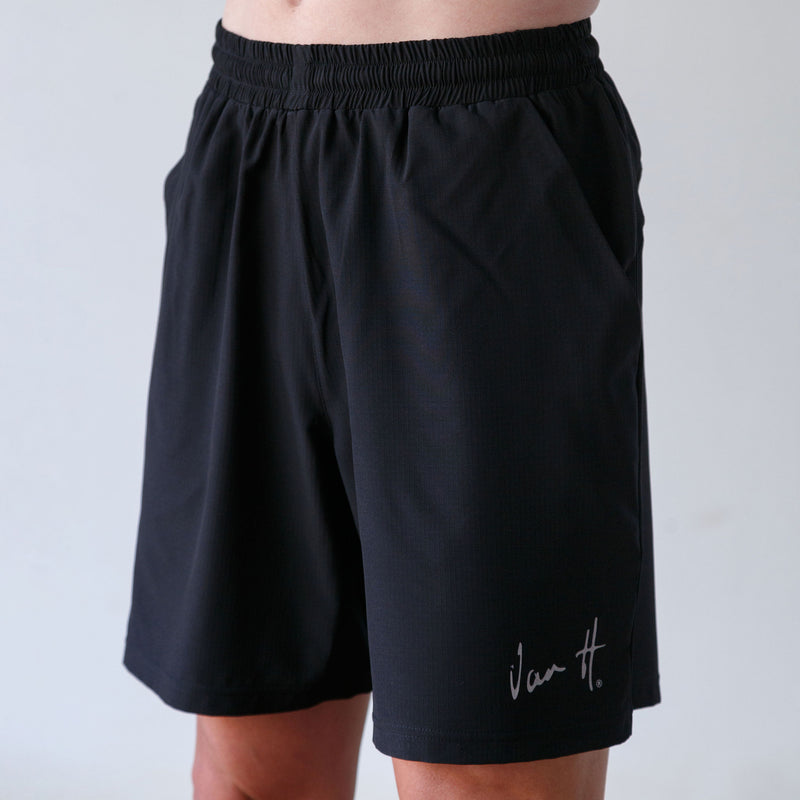 Mens Black technical short