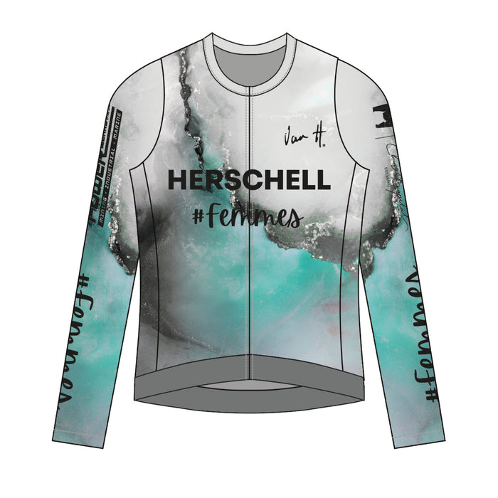 Femmes Grey Long Sleeve Jersey Womens