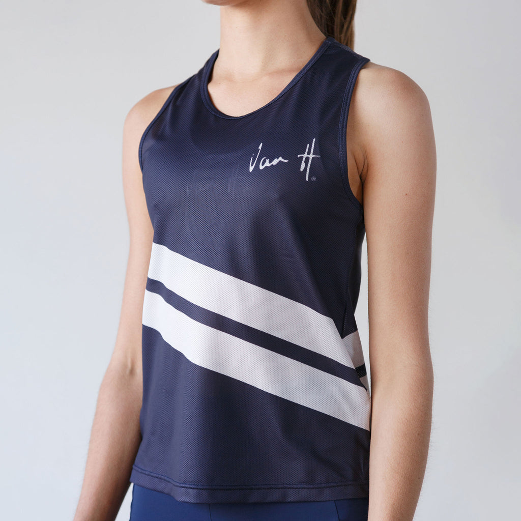 Womens Navy Running Vest