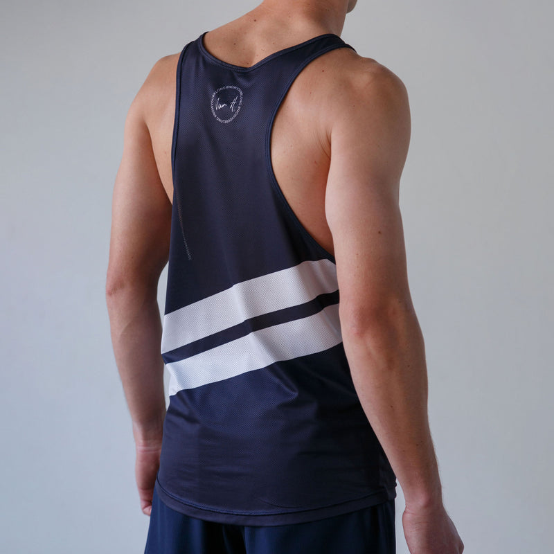 Mens Navy Running Vest