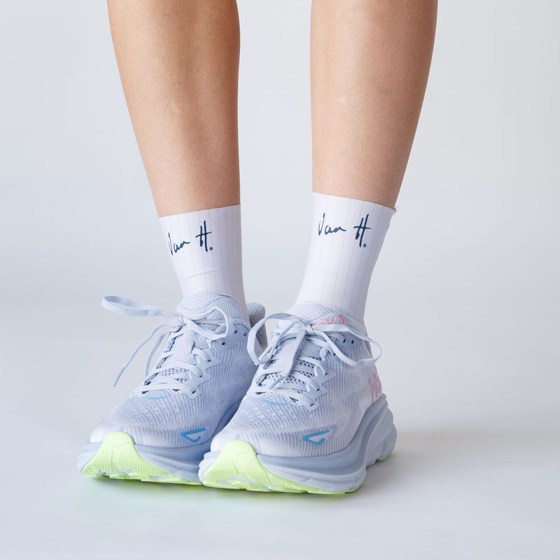 White Running Socks