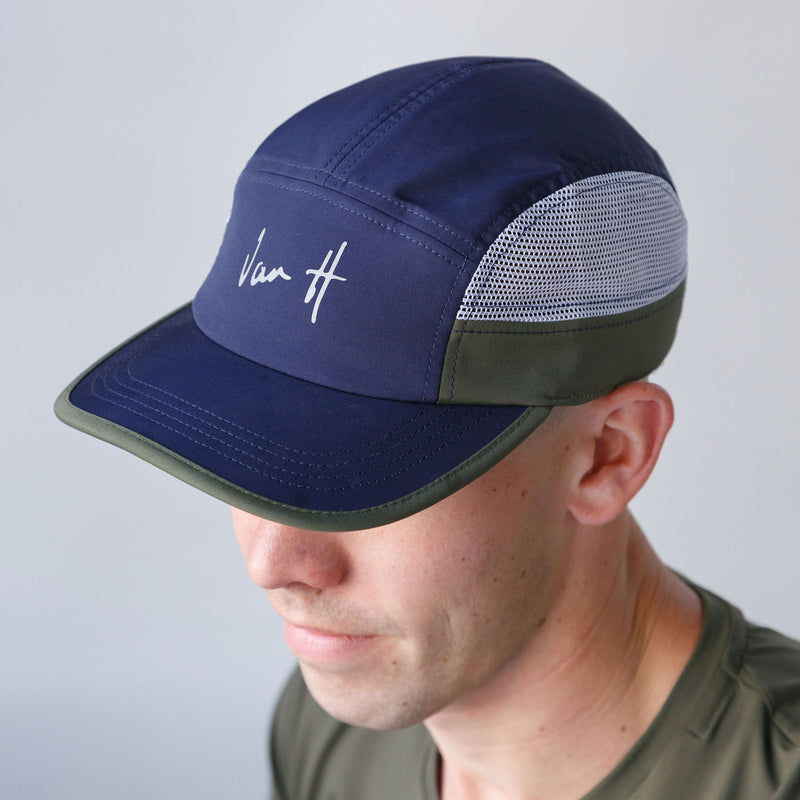 VanH Navy and Olive Running Cap