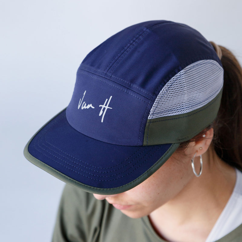 VanH Navy and Olive Running Cap