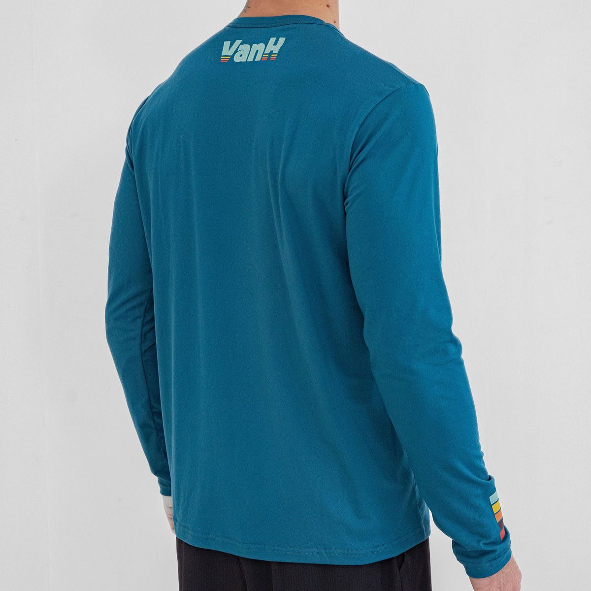 Mens Teal Retro Warm Up Top