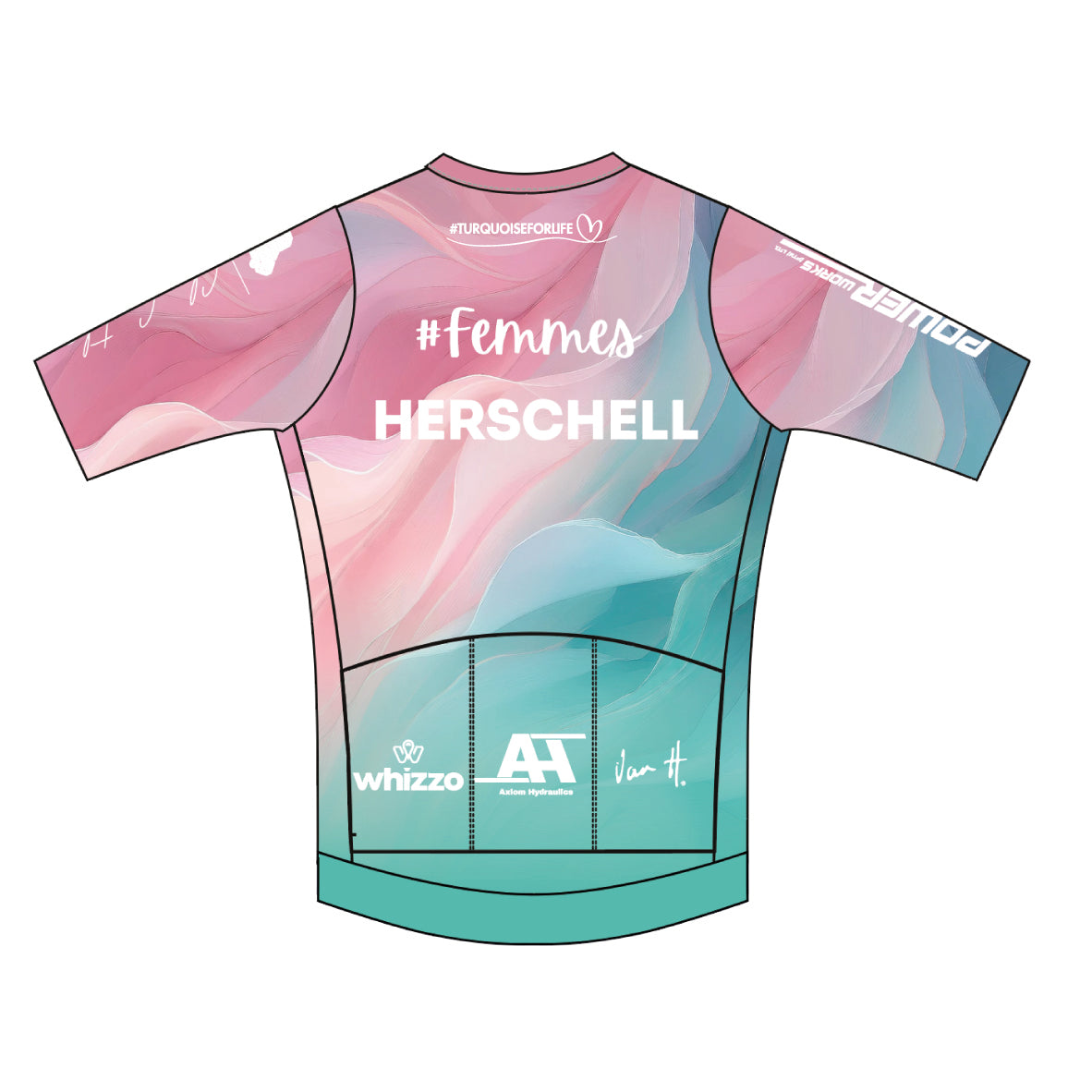 Femmes Turquoise Short Sleeve jersey Womens