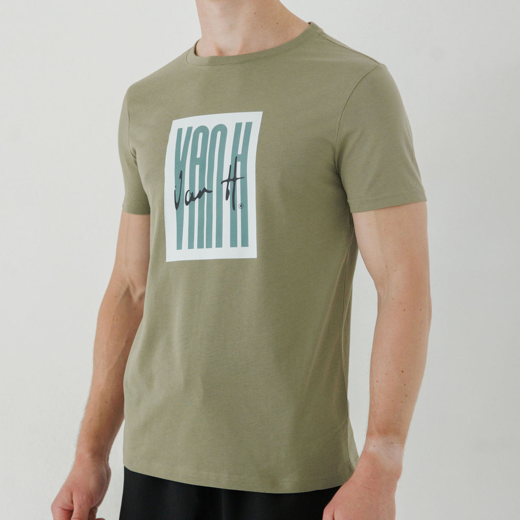 Mens Khaki t-shirt