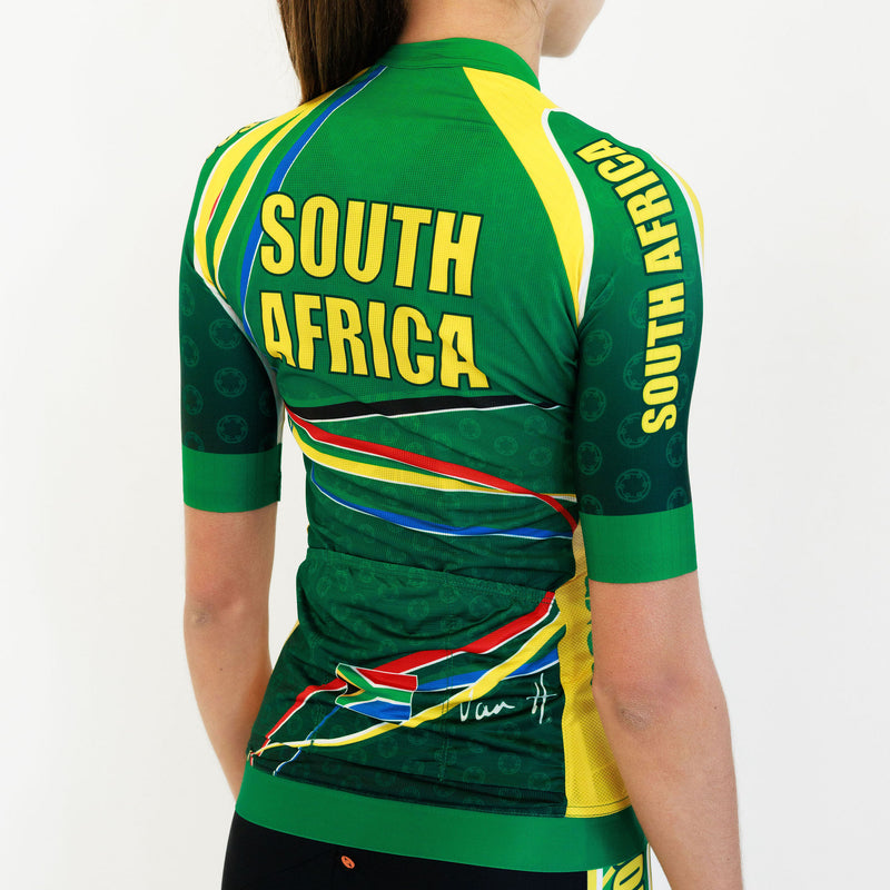 Womens SA Green & Gold Jersey