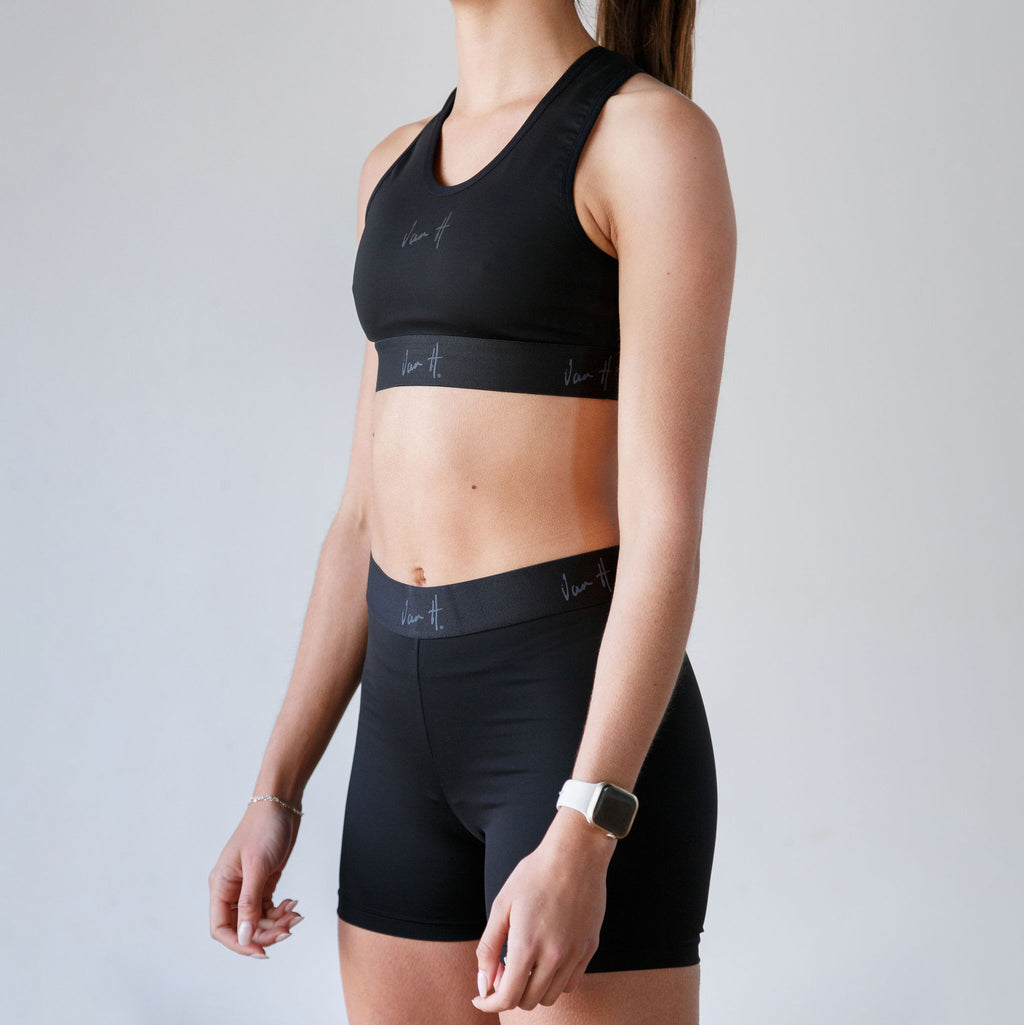 Black race tights