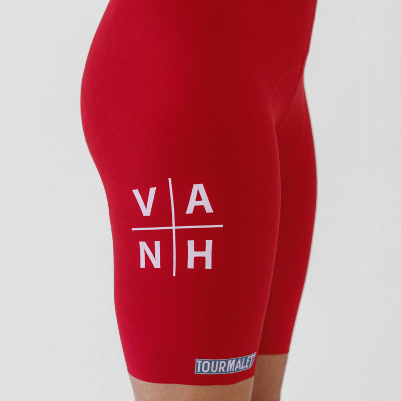 Womens Red Tourmalet Bib