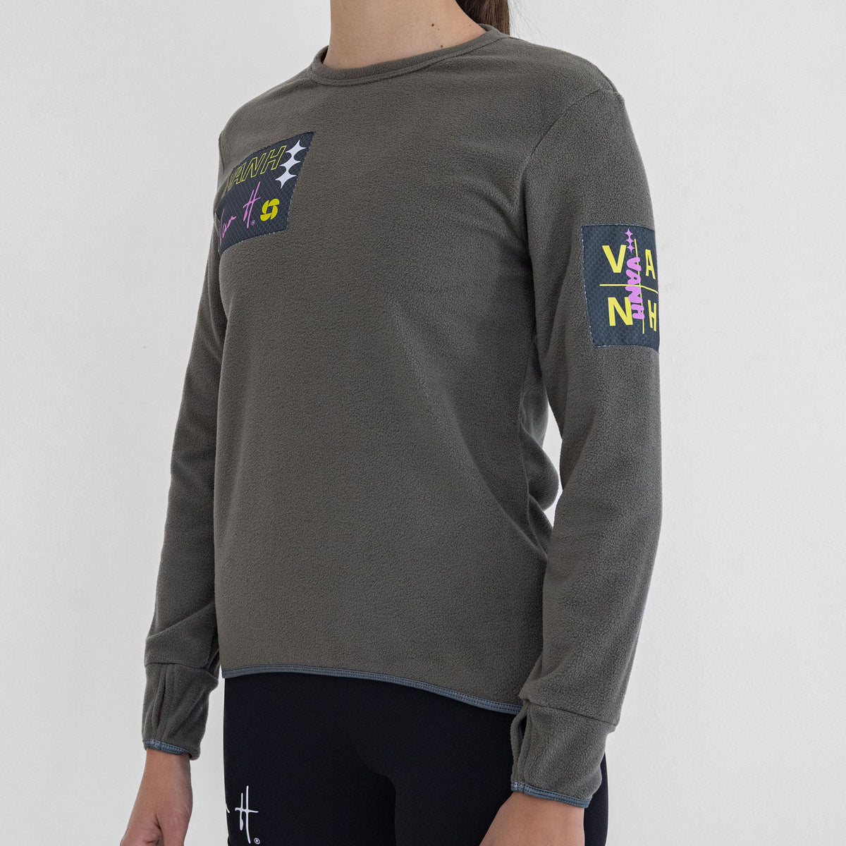 Womens Sage Polar Fleece Top