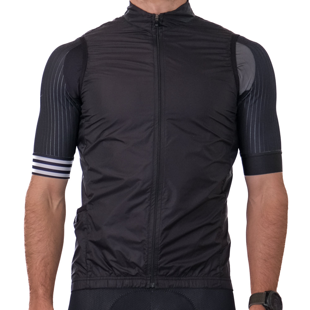 Cycling Gilet, cycling top, winter cycling kit, mens cycling gilet, womens cycling gilet, cycling, south Africa, van h, premium cycling wear, sleeveless jacket.