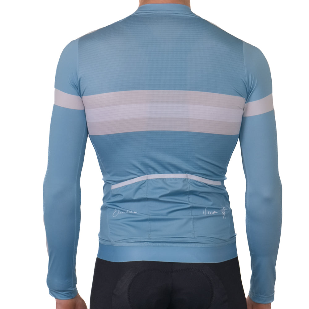 Long sleeve light blue cycling jersey women. UV Protective cycling jersey. light cycling jersey, retro, Cycling jersey, cycling top, summer cycling jersey, mens cycling jersey, womens cycling jersey, cycling, south Africa, van h, premium cycling wear.