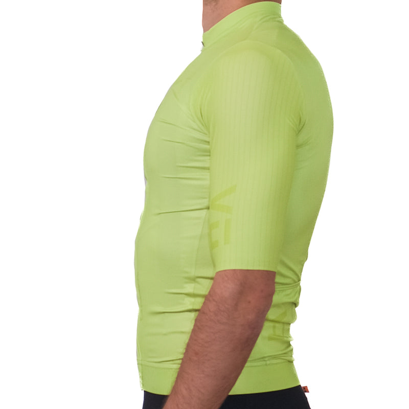 Bright yellow. Bright green. chartreuse Cycling jersey, cycling top, summer cycling jersey, mens cycling jersey, womens cycling jersey, cycling, south Africa, van h, premium cycling wear.