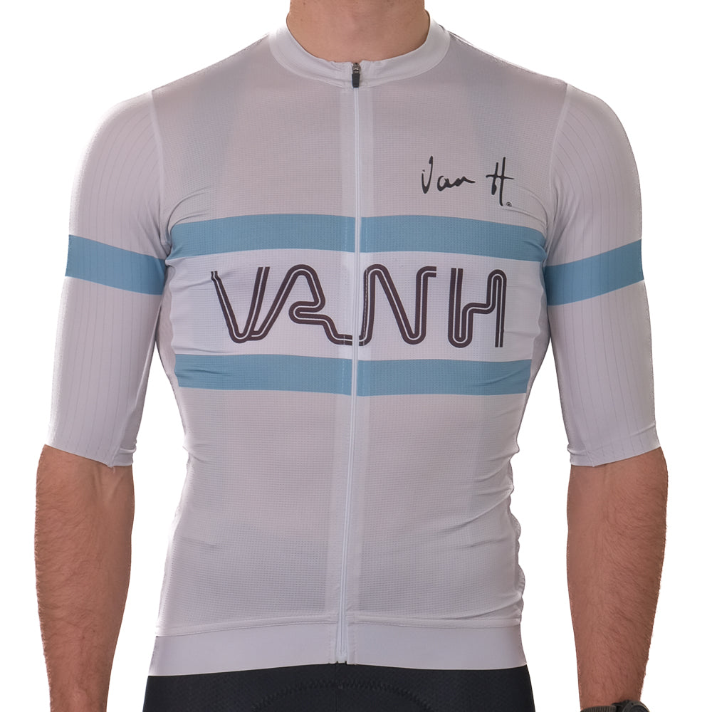 Light blue short sleeve cycling jersey Dark Green Short sleeve cycling jersey Van HOff white Short sleeve cycling jersey Van H, Dark green zipless cycling jerseyLong sleeve light blue cycling jersey women. UV Protective cycling jersey. light cycling jersey, retro, Cycling jersey, cycling top, summer cycling jersey, mens cycling jersey, womens cycling jersey, cycling, south Africa, van h, premium cycling wear. 