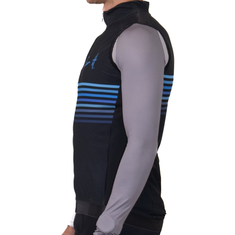 Cycling Gilet, cycling top, winter cycling kit, mens cycling gilet, womens cycling gilet, cycling, south Africa, van h, premium cycling wear, sleeveless jacket.