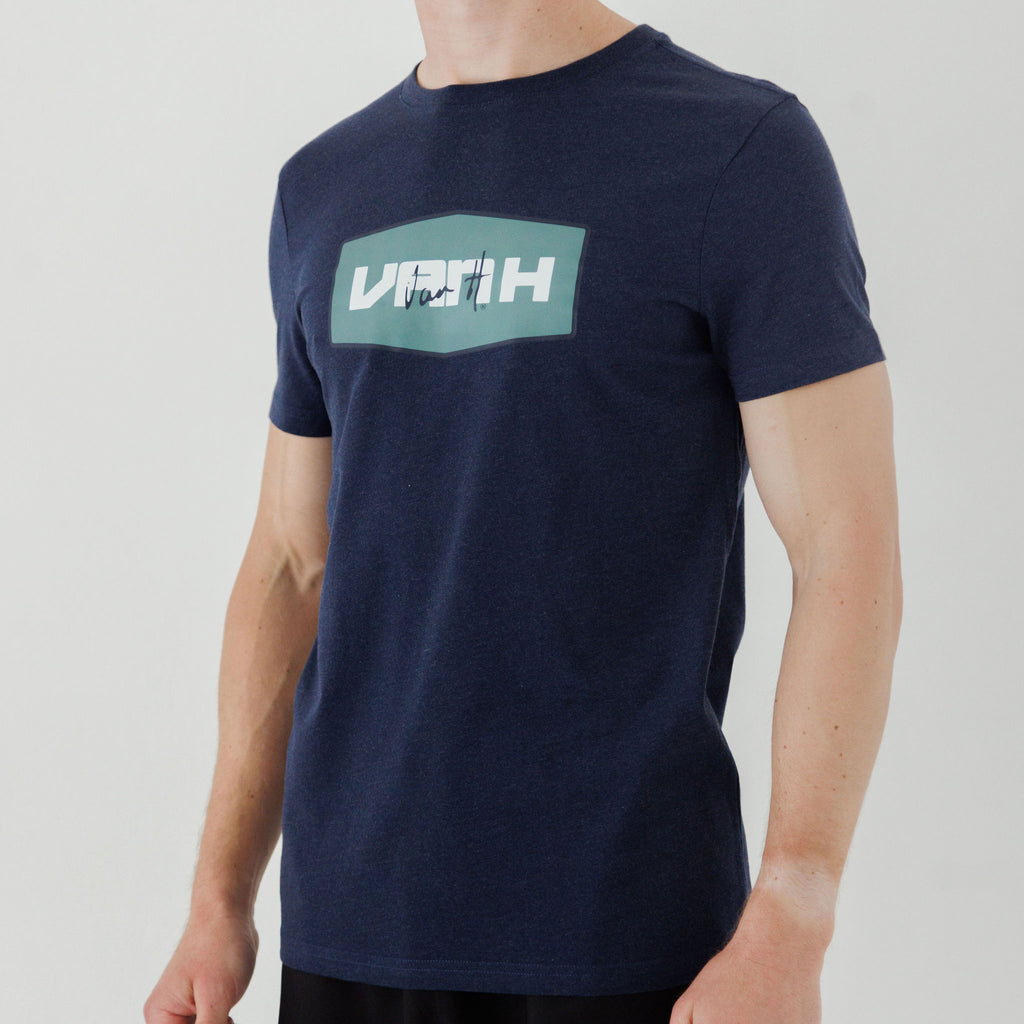 Mens Navy Melange t-shirt