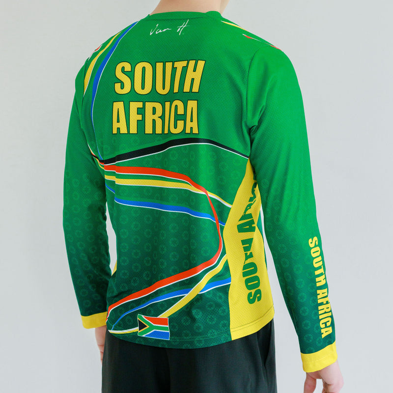 SA Green & Gold Trail Jersey Mens