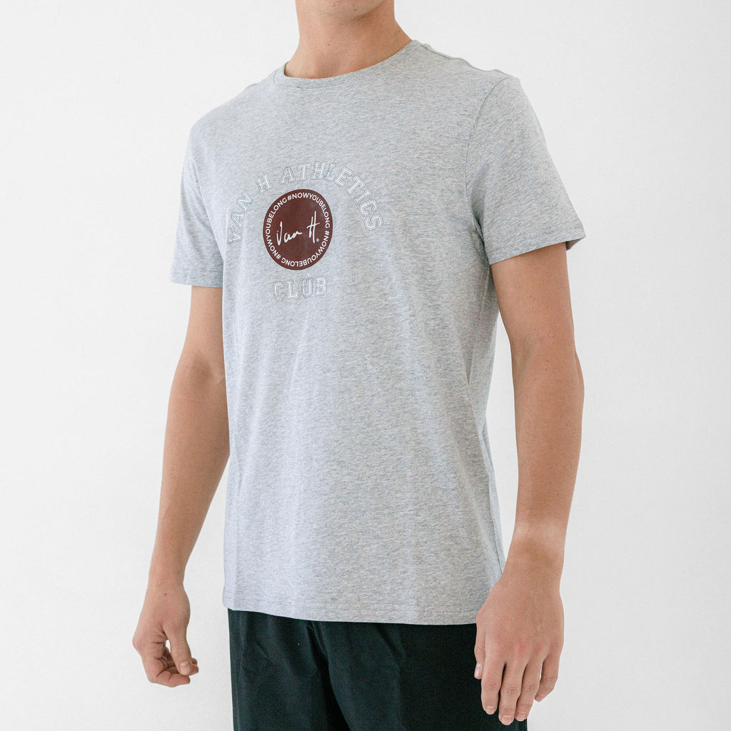 Mens grey melange t-shirt