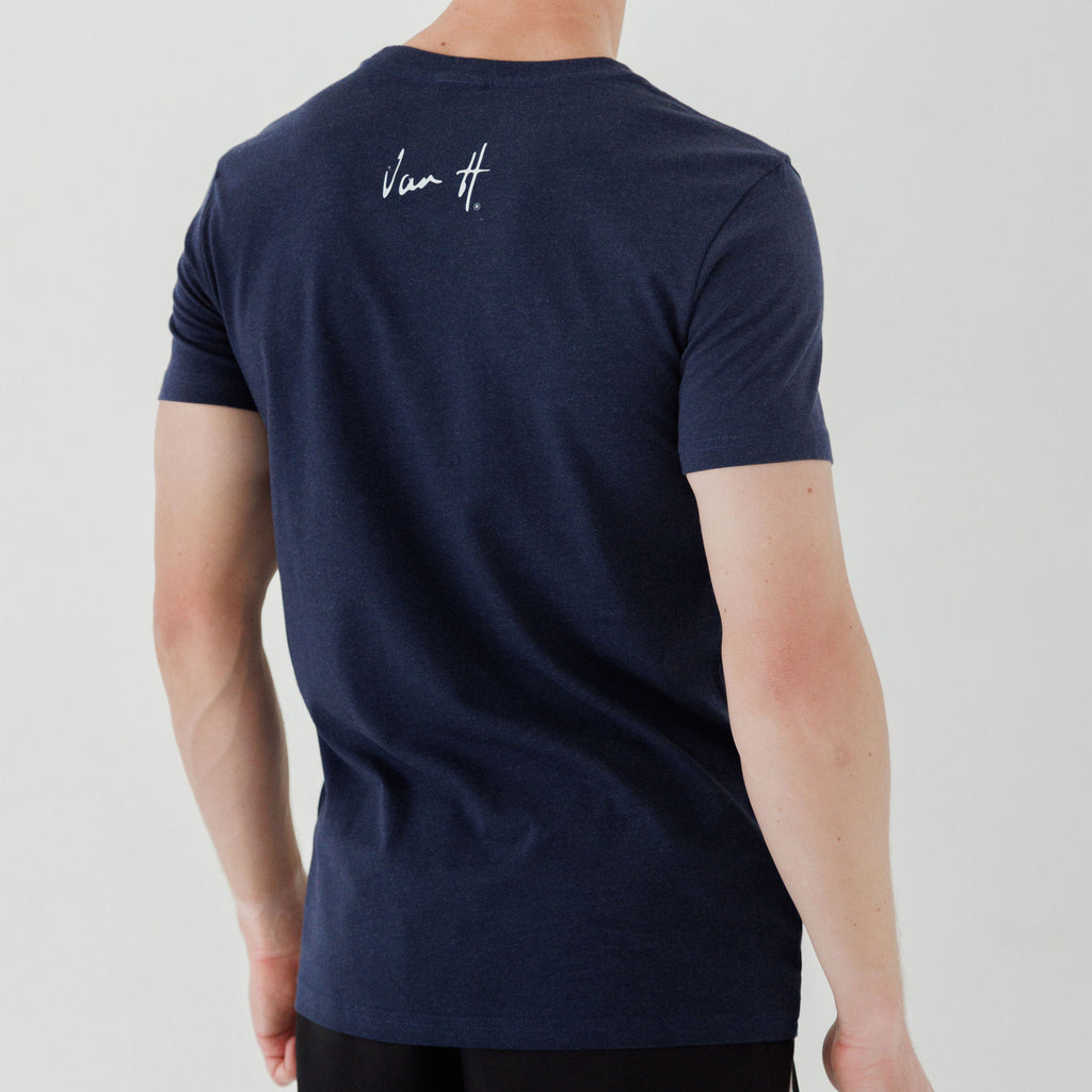 Mens Navy Melange t-shirt