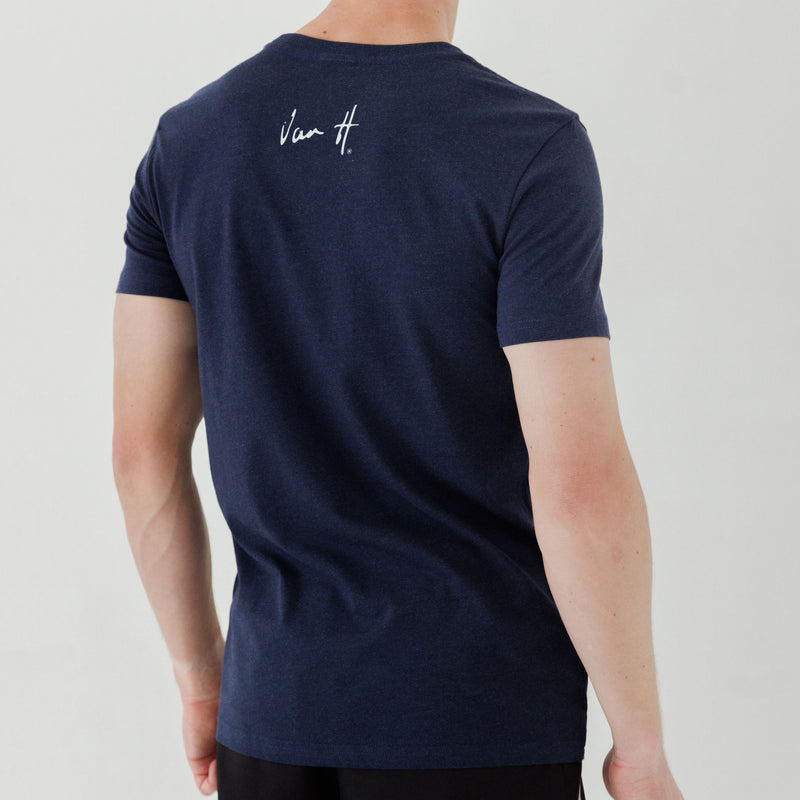 Mens Navy Melange t-shirt