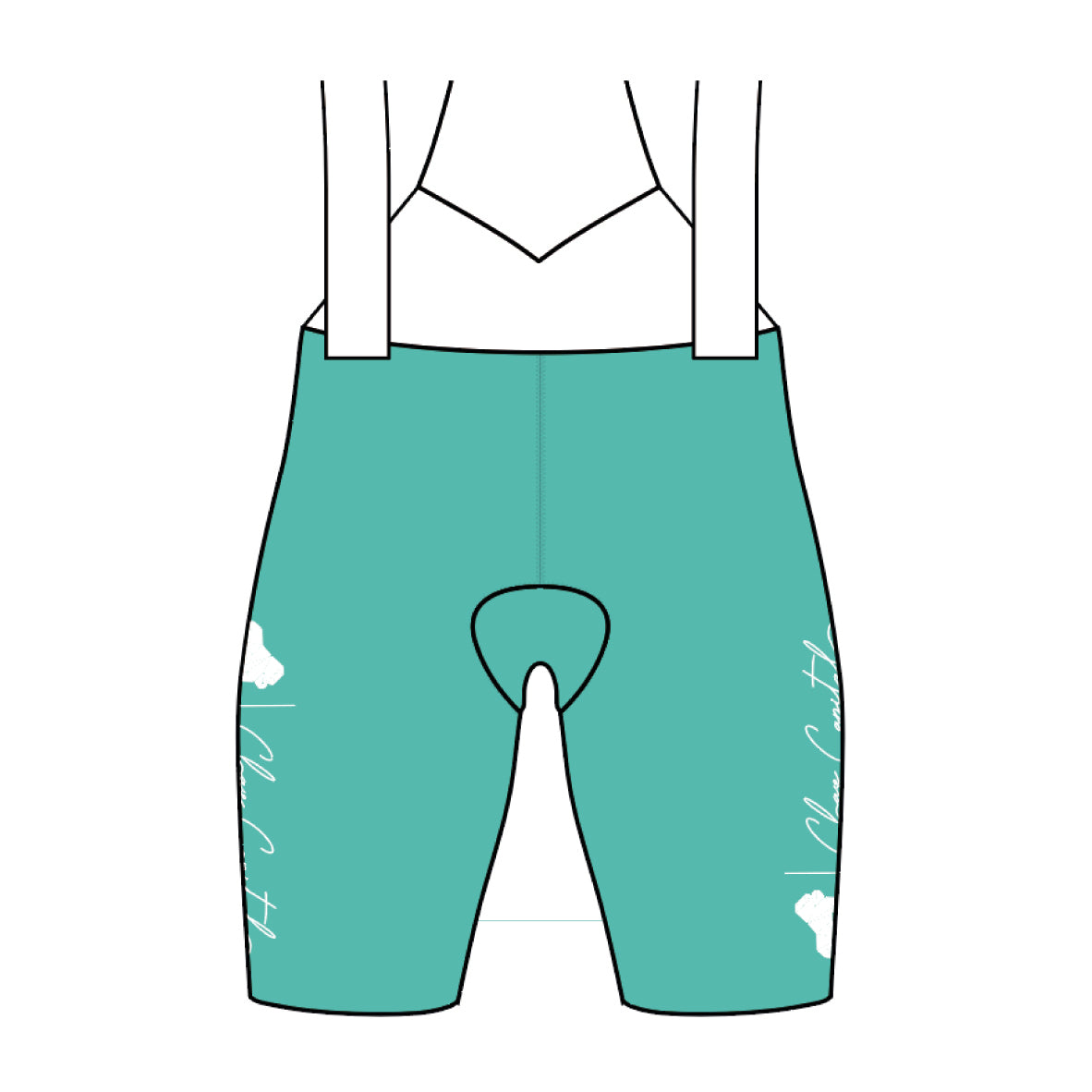 Femmes Turquoise ProTour Bib Womens