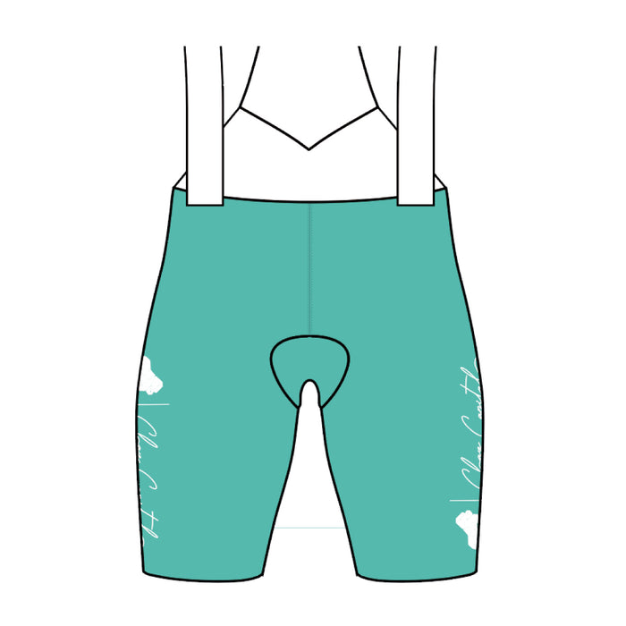 Femmes Turquoise ProTour Bib Womens