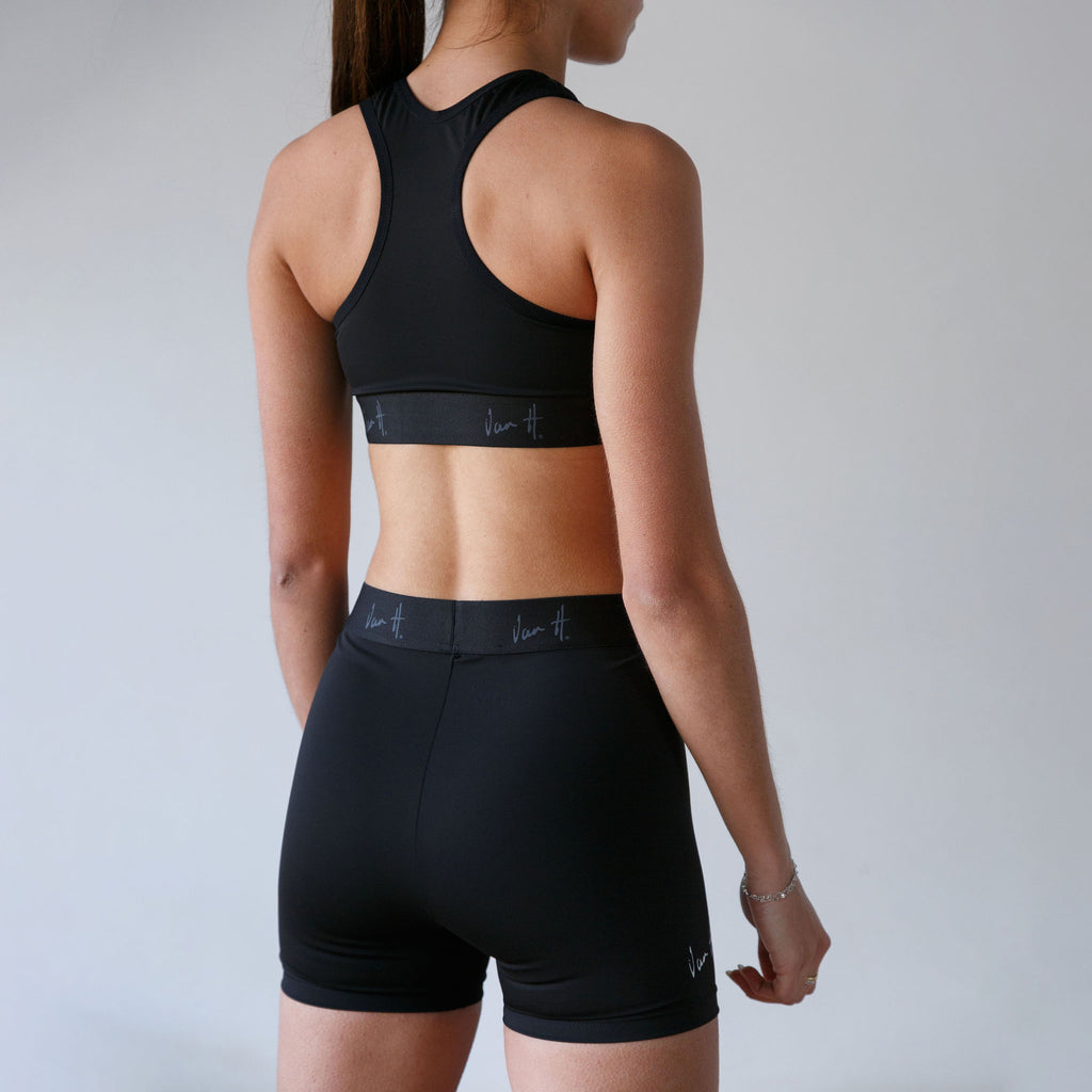 Black race tights