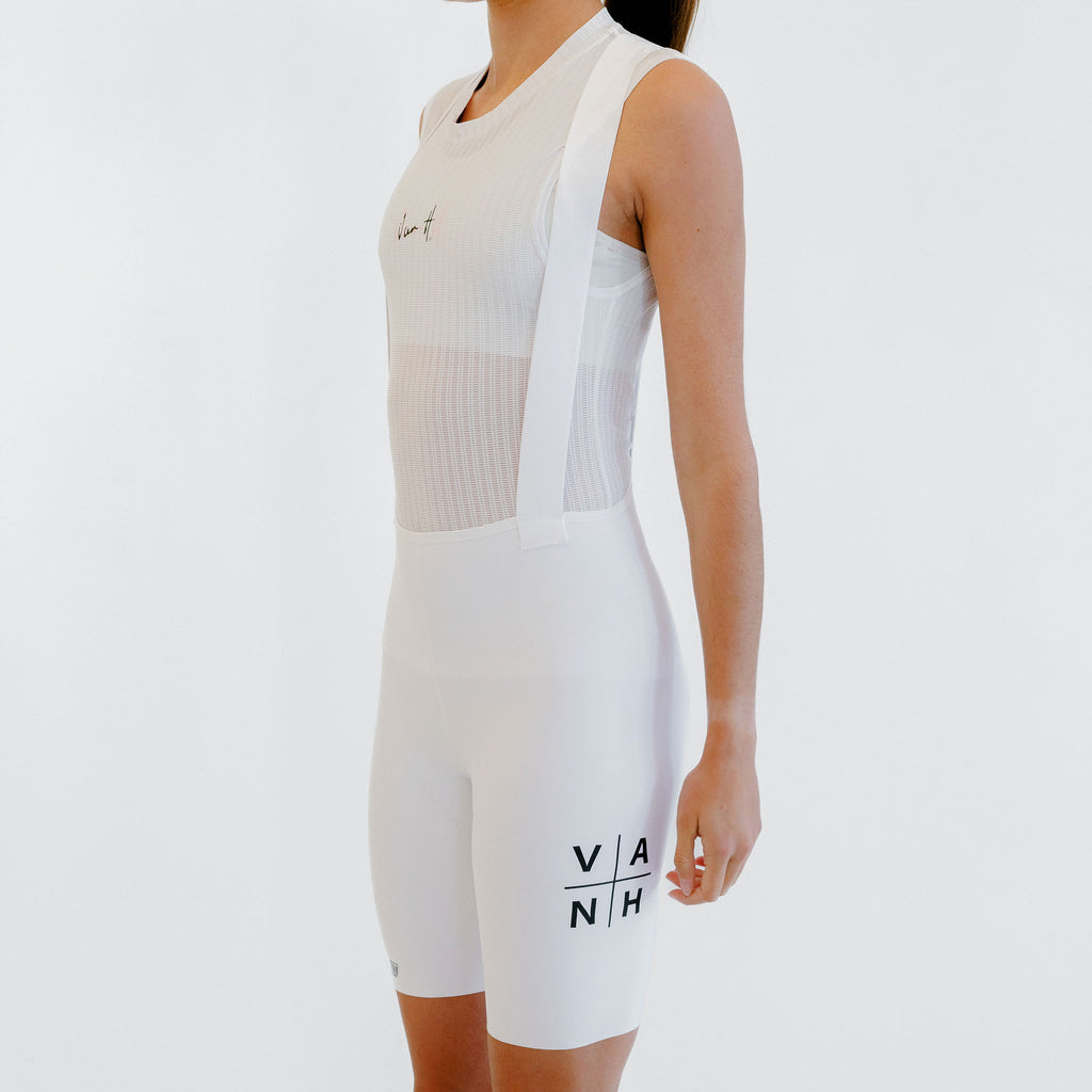 Womens White Tourmalet Bib