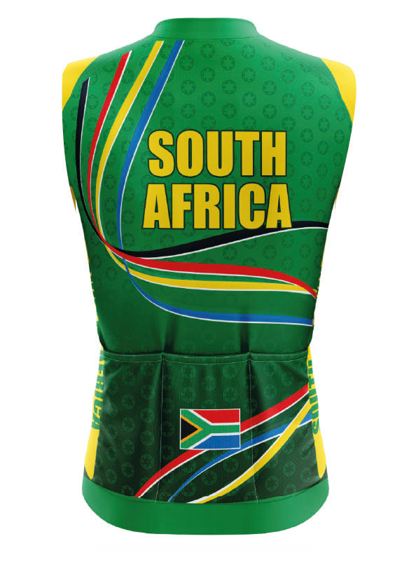 Mens SA Green & Gold All weather Gilet