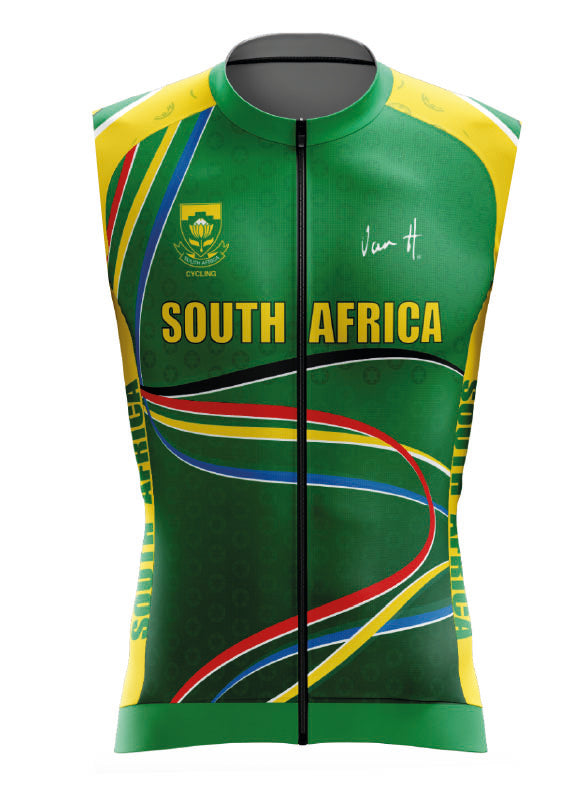 Mens SA Green & Gold All weather Gilet