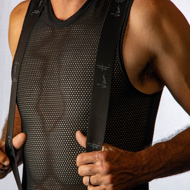 Men's black base layer