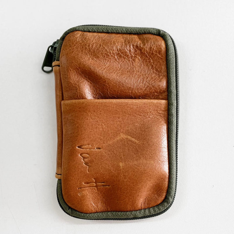 VanH Tan Leather Tool Pouch